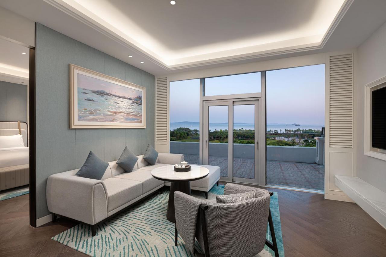 Xiamen International Seaside Hotel -Hotel Corridor Leads To The Stone Exhibition Hall Bagian luar foto